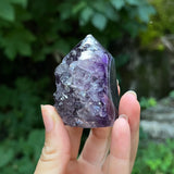 Polished "Grape Jelly" Amethyst & Agate Point