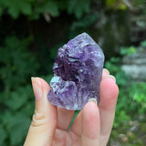 Polished "Grape Jelly" Amethyst & Agate Point