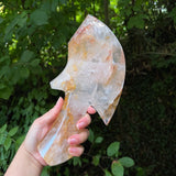 Hematoid Quartz Axe on Stand