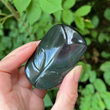Rainbow Obsidian Tulip Carving