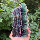 Rainbow Fluorite Slice