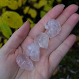 Rose Quartz Skull Beads