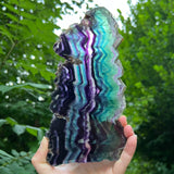 Rainbow Fluorite Slice