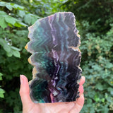 Rainbow Fluorite Slice