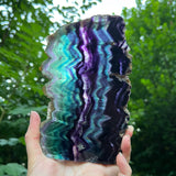 Rainbow Fluorite Slice