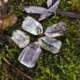 Polished Phantom Smoky Amethyst Points