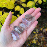 Polished Phantom Smoky Amethyst Points