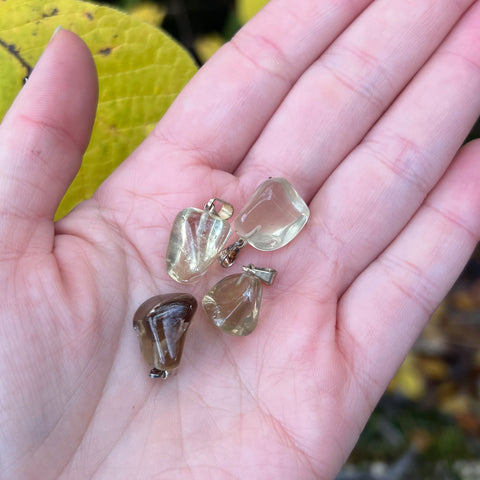 Natural Citrine Pendants