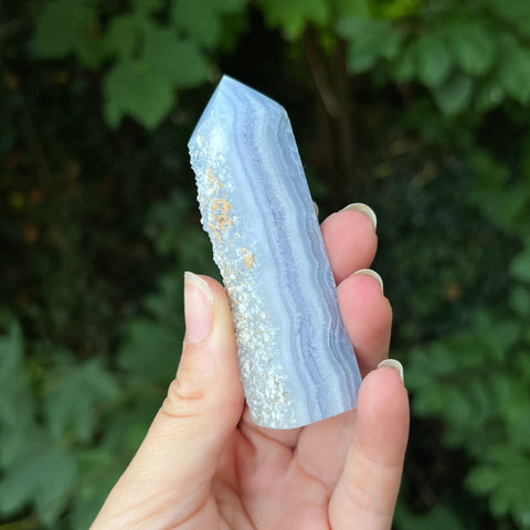 Blue Lace Agate Point