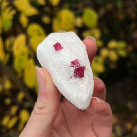 Spinel on Calcite Specimen