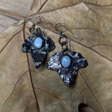 Opal Leaf Earrings