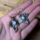 Opal Leaf Earrings