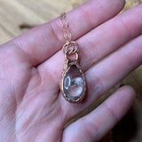 Manifestation Quartz Copper & Rose Gold Necklace