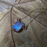 Moonstone Castle Quartz Copper & Rose Gold Necklace