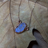 Moonstone Castle Quartz Copper & Rose Gold Necklace