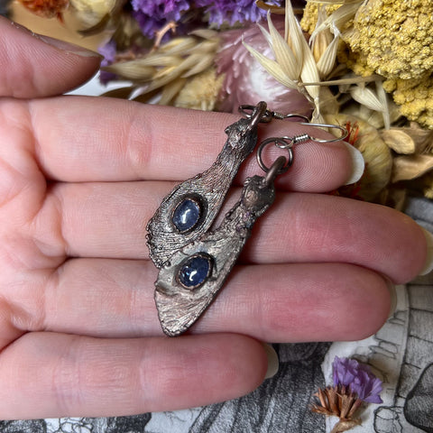 Tanzanite Fairy Wing Earrings