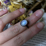 Rainbow Moonstone Ring Size 5.25