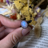 Rainbow Moonstone Ring Size 7