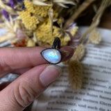 Rainbow Moonstone Ring Size 7.5