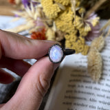 Rainbow Moonstone Ring Size 8.25