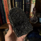 5" "Black Galaxy" Amethyst Cut Base Specimen