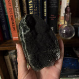 4.1" "Black Galaxy" Amethyst Cut Base Specimen