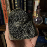 3.75" "Black Galaxy" Amethyst Cut Base Specimen