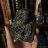 3.75" "Black Galaxy" Amethyst Cut Base Specimen