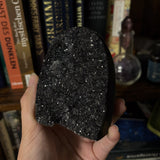 3.5" "Black Galaxy" Amethyst Cut Base Specimen