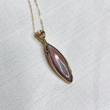 Sunstone Moonstone Wire Wrapped Necklace