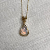 Ethiopian Opal Wire Wrapped Necklace