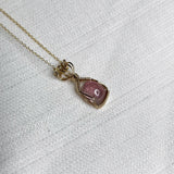 California Tourmaline Wire Wrapped Necklace