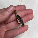 Tourmalinated Quartz Wire Wrapped Necklace
