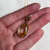 Rutilated Quartz Wire Wrapped Necklace