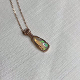 Ethiopian Opal Wire Wrapped Necklace