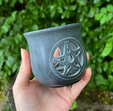 Loose Incense & Resin Burner "Pentacle" Grey Soapstone