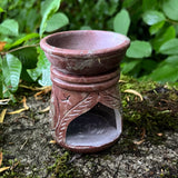 Oil Burner/Diffuser "Sun & Moon" Soapstone