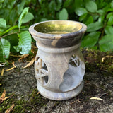 Oil Burner/Diffuser "Pentacle" Soapstone