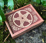 Wooden Jewelry Box "Pentacle"