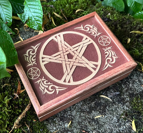 Wooden Jewelry Box "Pentacle"