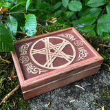 Wooden Jewelry Box "Pentacle"