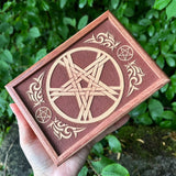 Wooden Jewelry Box "Pentacle"