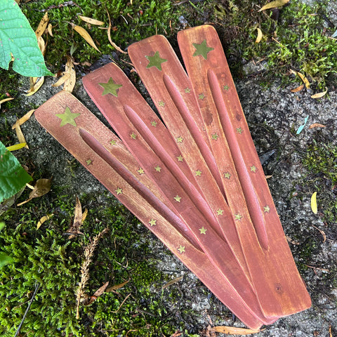 Wooden "Star" Incense Stick Holder