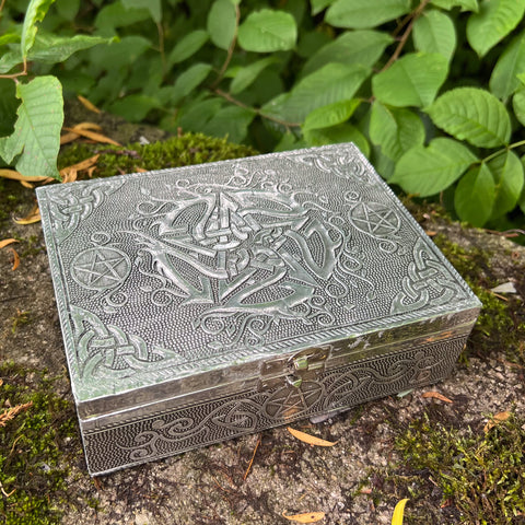 Tarot/Trinket Box "Pentacle" Aluminum