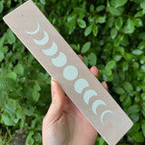 Pink Sandstone "Moon Phases" Incense Holder