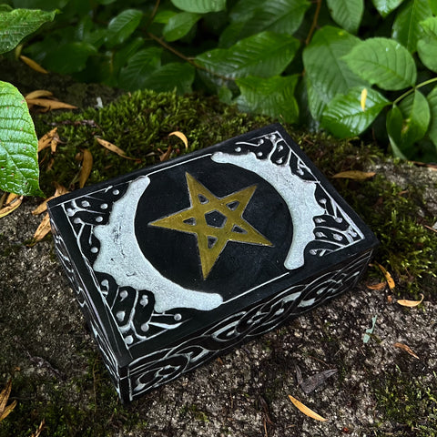 Tarot/Trinket Box "Pentcle" Soapstone