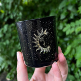 Candle Holder "Moon and Sun" Glass