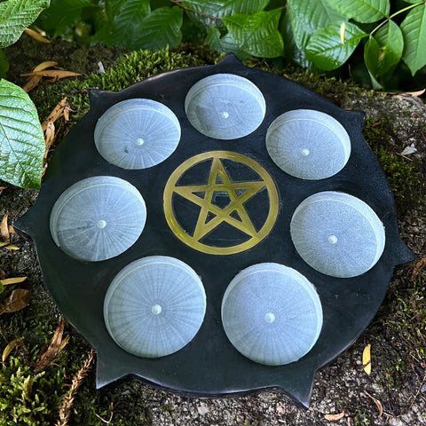 Candle Holder "Pentacle" Soapstone