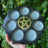 Candle Holder "Pentacle" Soapstone