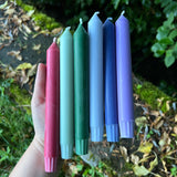 Purple Recycled Dinner Candles